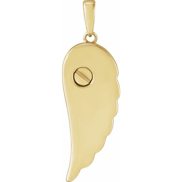 Angel Wing Ash Holder Pendant