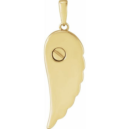 Angel Wing Ash Holder Pendant