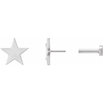 Star / Press Fit Earrings