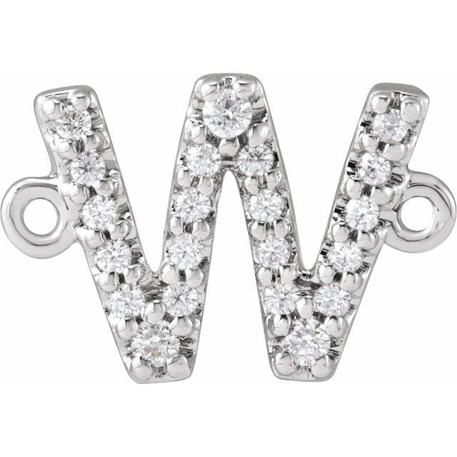 .07 CTW Natural Diamond Initial Link