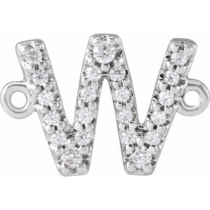.07 CTW Natural Diamond Initial Link