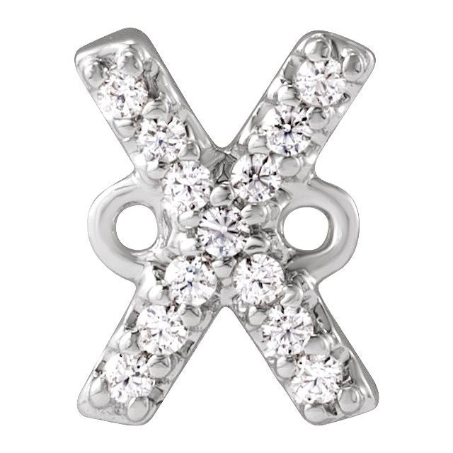 .04 CTW Natural Diamond Initial Link