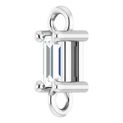 .06 CT Natural Diamond Link, 2.2 mm x 6.6 mm