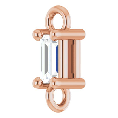.06 CT Natural Diamond Link, 2.2 mm x 6.6 mm
