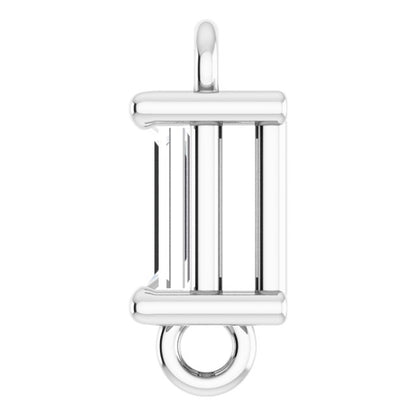 1/8 CT Natural Diamond Link, 2.75 mm x 7.5 mm