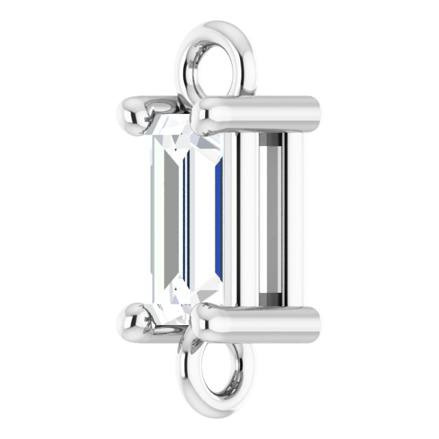 1/8 CT Natural Diamond Link, 2.75 mm x 7.5 mm