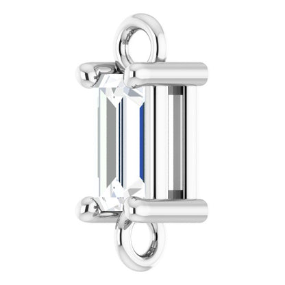 1/8 CT Natural Diamond Link, 2.75 mm x 7.5 mm
