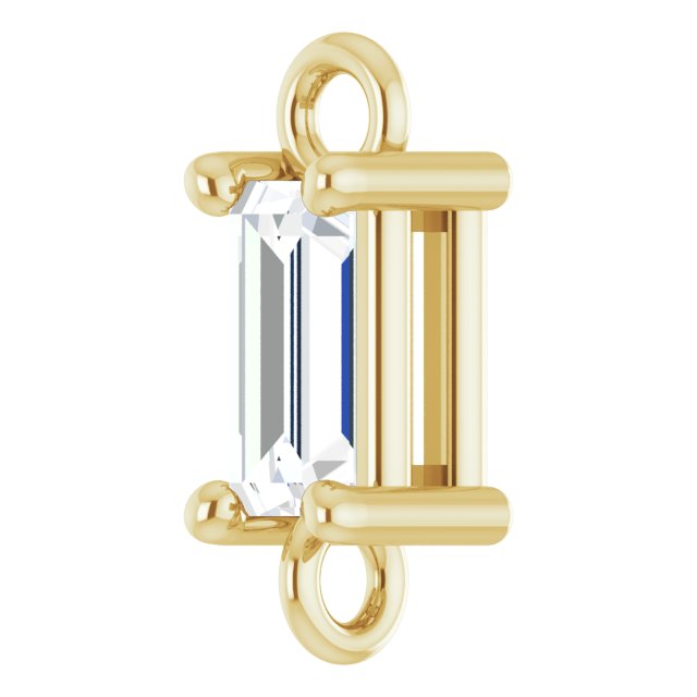 1/8 CT Natural Diamond Link, 2.75 mm x 7.5 mm