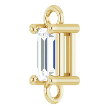 1/8 CT Natural Diamond Link, 2.75 mm x 7.5 mm
