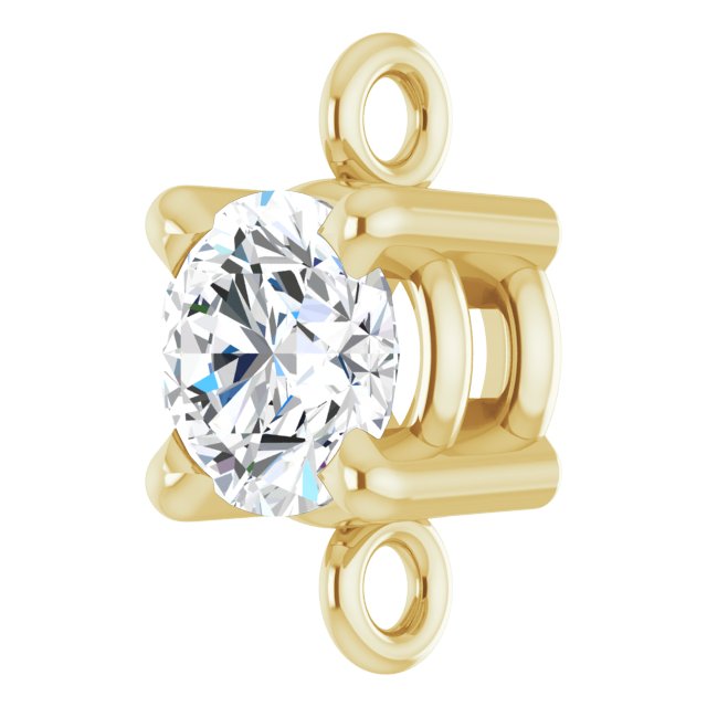 1/4 CTW Natural Diamond Link, 4.3 mm x 7.87 mm