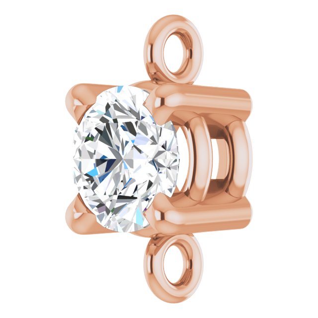 1/4 CTW Natural Diamond Link, 4.3 mm x 7.87 mm