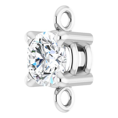 1/4 CTW Natural Diamond Link, 4.3 mm x 7.87 mm