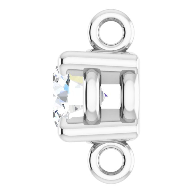 1/4 CTW Natural Diamond Link, 4.3 mm x 7.87 mm