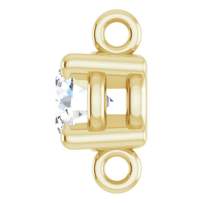 1/4 CTW Natural Diamond Link, 4.3 mm x 7.87 mm
