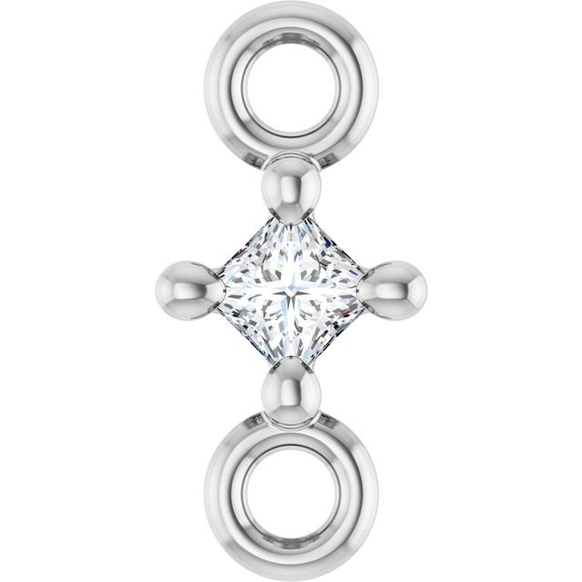 .025 CT Natural Diamond Link, 3.14 mm x 6.66 mm