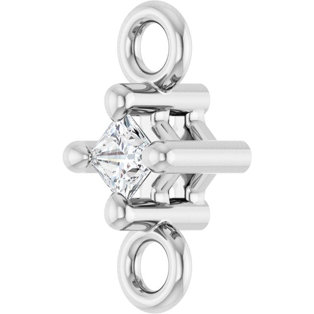 .025 CT Natural Diamond Link, 3.14 mm x 6.66 mm