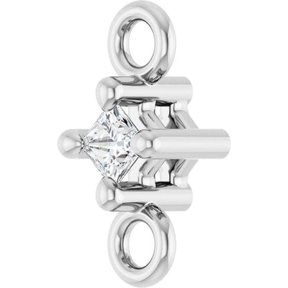 .025 CT Natural Diamond Link, 3.14 mm x 6.66 mm