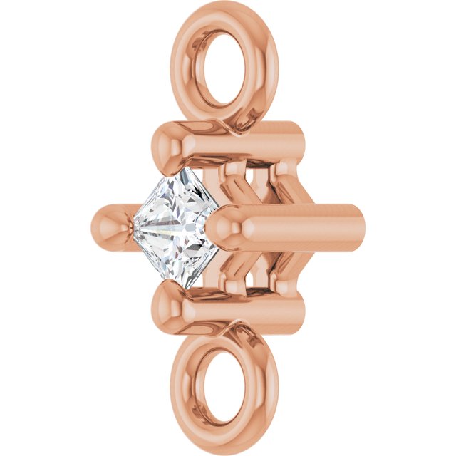.025 CT Natural Diamond Link, 3.14 mm x 6.66 mm