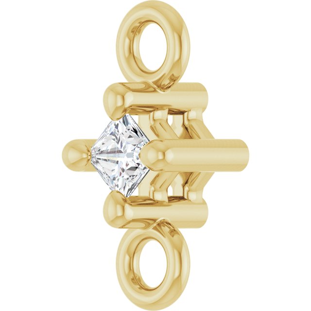 .025 CT Natural Diamond Link, 3.14 mm x 6.66 mm