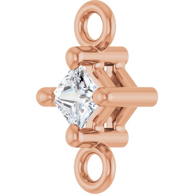 .05 CT Natural Diamond Link, 3.85 mm x 7.38 mm