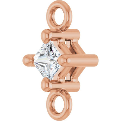 .05 CT Natural Diamond Link, 3.85 mm x 7.38 mm
