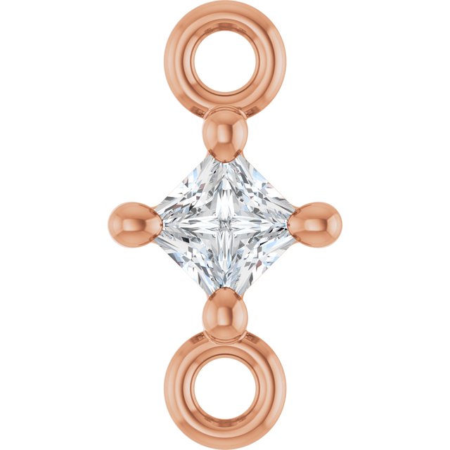 .05 CT Natural Diamond Link, 3.85 mm x 7.38 mm