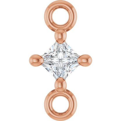 .05 CT Natural Diamond Link, 3.85 mm x 7.38 mm