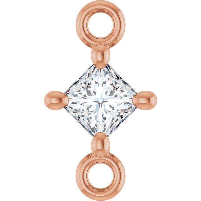 1/10 CT Natural Diamond Link, 4.57 mm x 8.09 mm