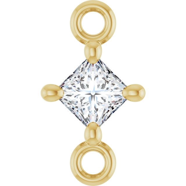 1/10 CT Natural Diamond Link, 4.57 mm x 8.09 mm
