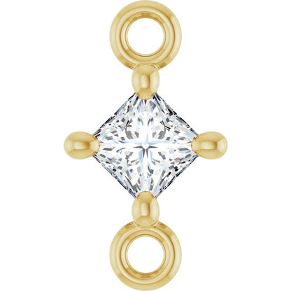 1/10 CT Natural Diamond Link, 4.57 mm x 8.09 mm