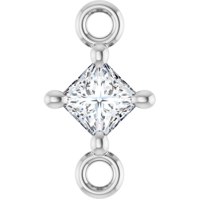 1/10 CT Natural Diamond Link, 4.57 mm x 8.09 mm
