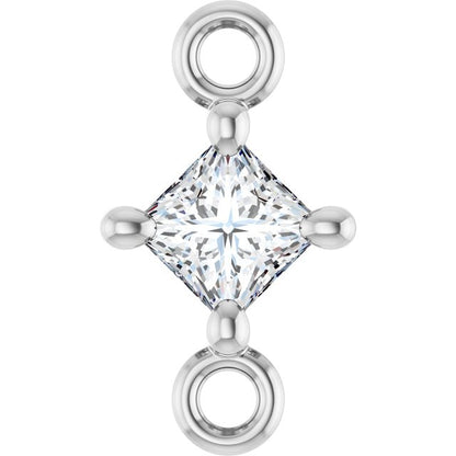 1/10 CT Natural Diamond Link, 4.57 mm x 8.09 mm