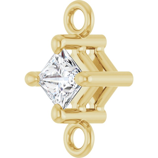 1/10 CT Natural Diamond Link, 4.57 mm x 8.09 mm