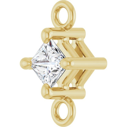 1/10 CT Natural Diamond Link, 4.57 mm x 8.09 mm