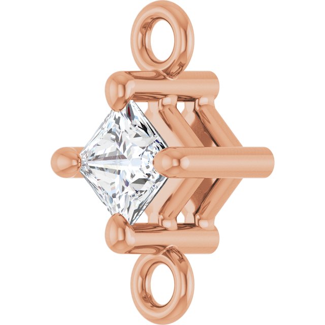 1/10 CT Natural Diamond Link, 4.57 mm x 8.09 mm
