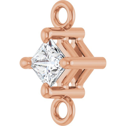 1/10 CT Natural Diamond Link, 4.57 mm x 8.09 mm