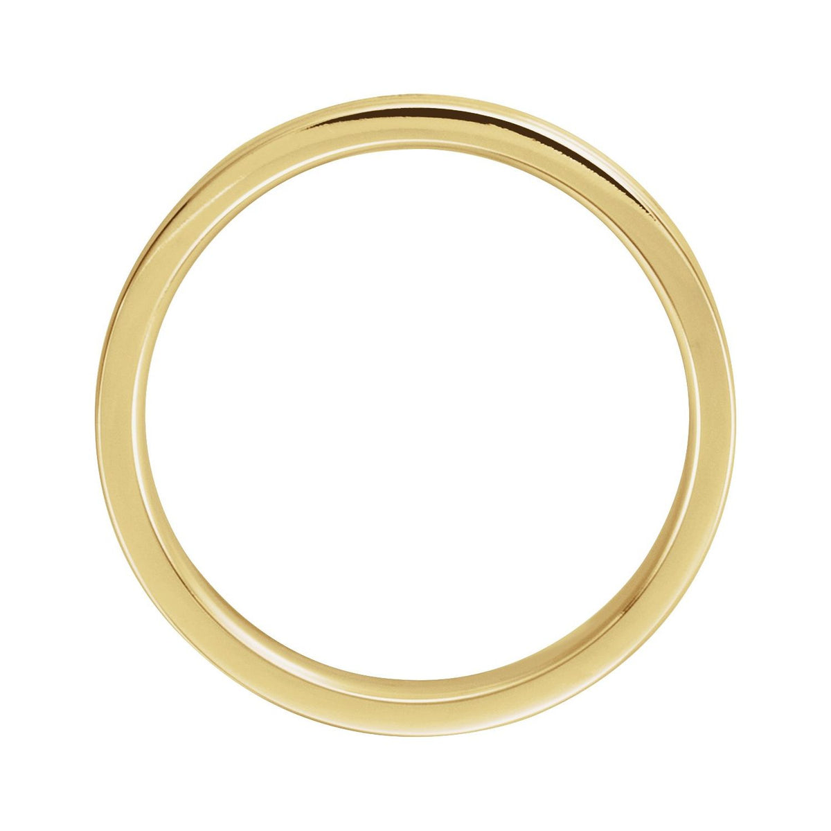 14K Yellow/White/Yellow Gold Grooved Band
