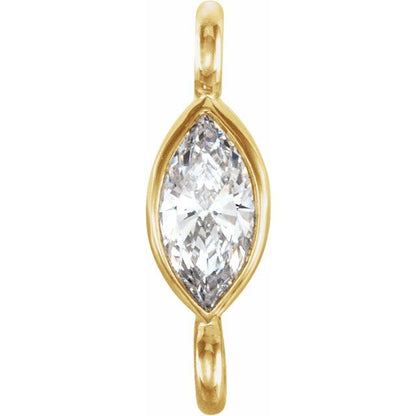 .03 CT Natural Diamond Link, 2 mm x 7.4 mm