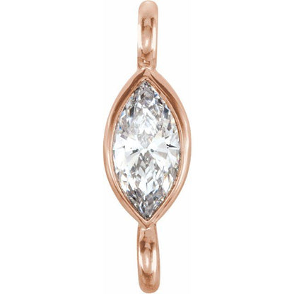 .05 CT Natural Diamond Link, 2.5 mm x 7.9 mm