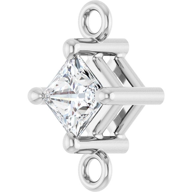 1/6 CTW Natural Diamond Link, 5.36 mm x 8.88 mm