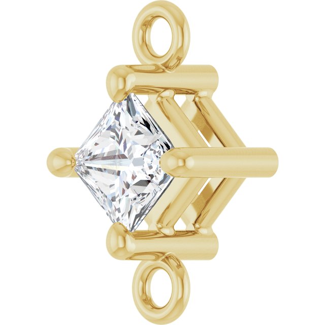 1/6 CTW Natural Diamond Link, 5.36 mm x 8.88 mm