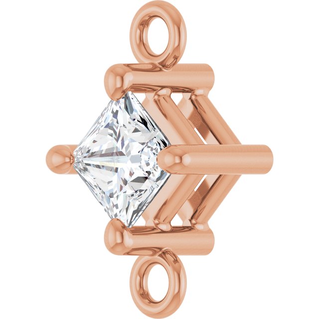 1/6 CTW Natural Diamond Link, 5.36 mm x 8.88 mm