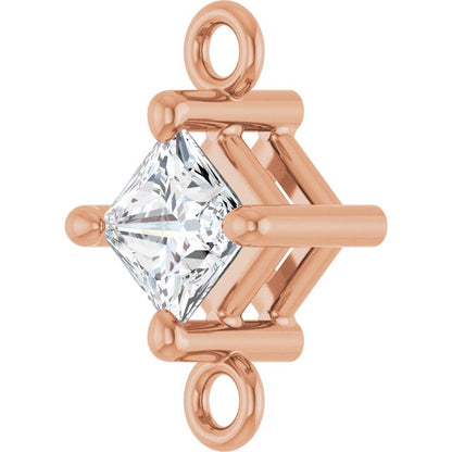 1/6 CTW Natural Diamond Link, 5.36 mm x 8.88 mm