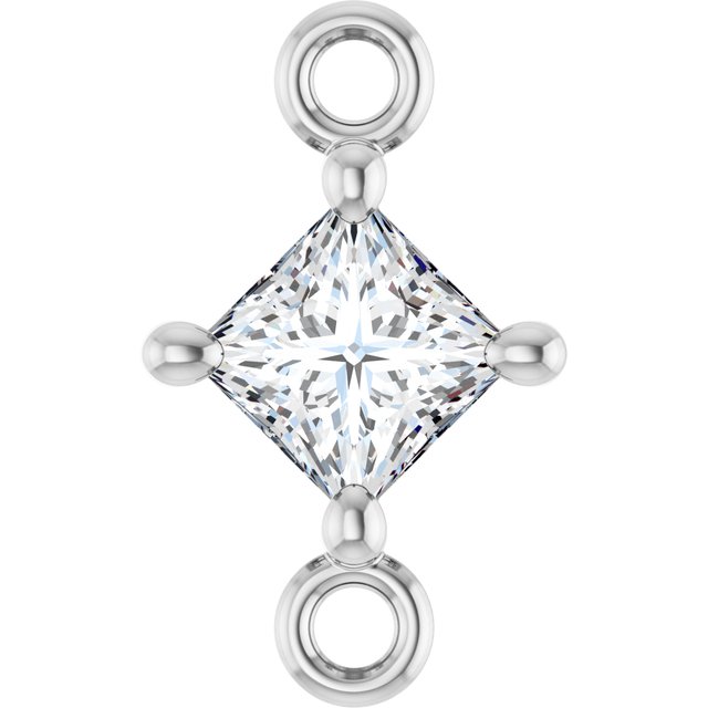 1/6 CTW Natural Diamond Link, 5.36 mm x 8.88 mm