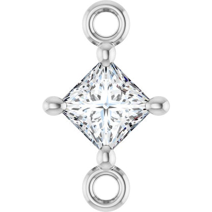1/6 CTW Natural Diamond Link, 5.36 mm x 8.88 mm