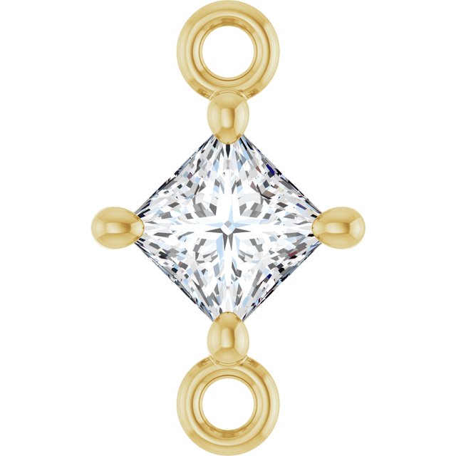 1/6 CTW Natural Diamond Link, 5.36 mm x 8.88 mm