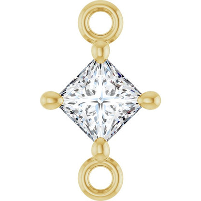 1/6 CTW Natural Diamond Link, 5.36 mm x 8.88 mm
