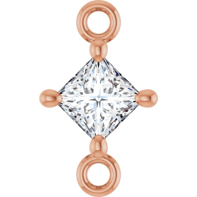 1/6 CTW Natural Diamond Link, 5.36 mm x 8.88 mm