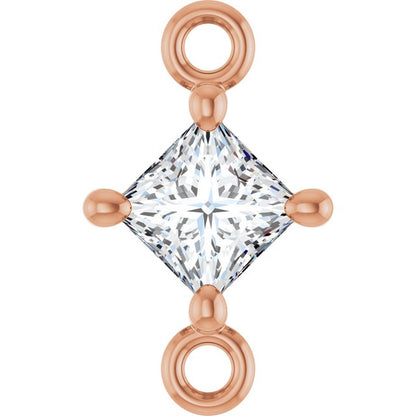 1/6 CTW Natural Diamond Link, 5.36 mm x 8.88 mm