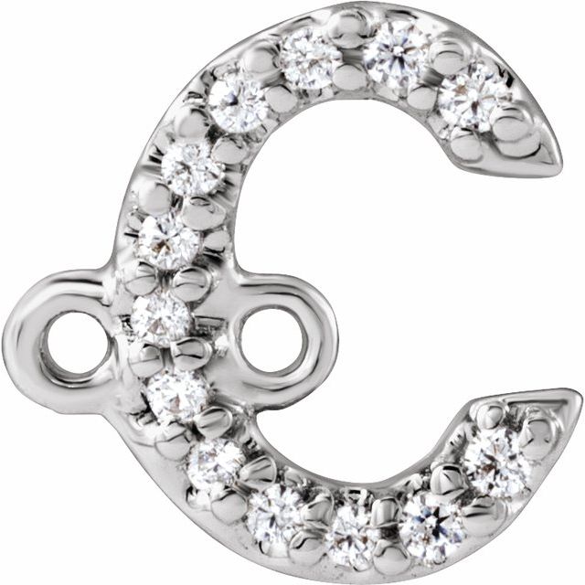 .04 CTW Natural Diamond Initial Link
